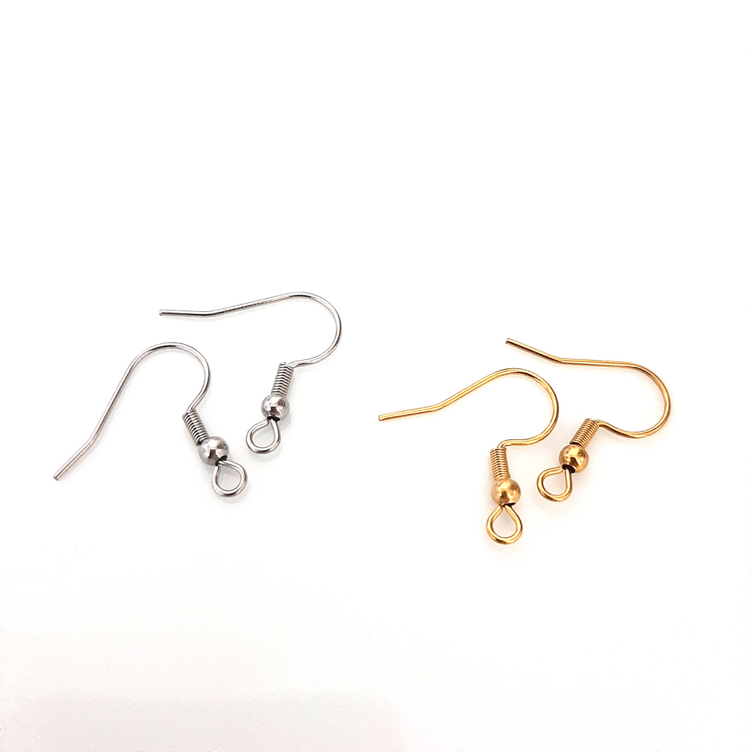 گوشواره عصایی استیل طلایی و نقره ای  (۵۰ جفت)